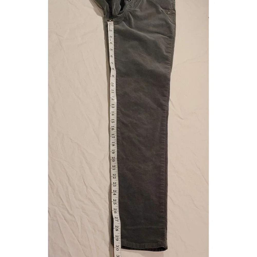 Wit‎ And Wisdom Corduroy Straight Leg Pants, Women's Size 4, Sage Green Gray